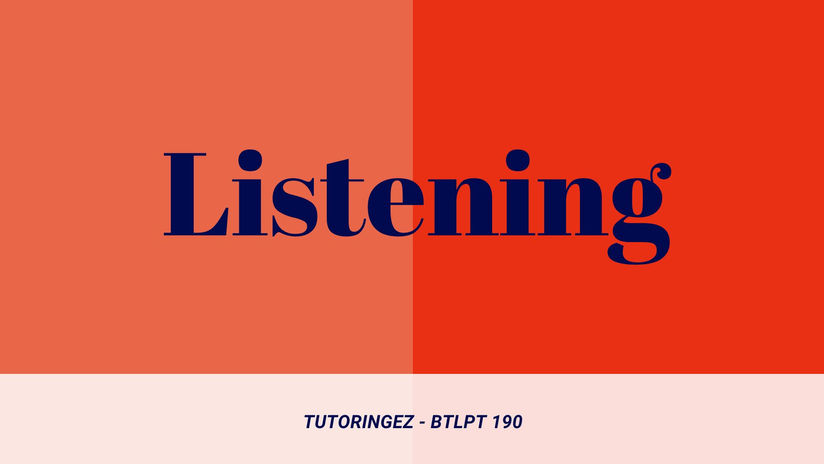 Listening Prep